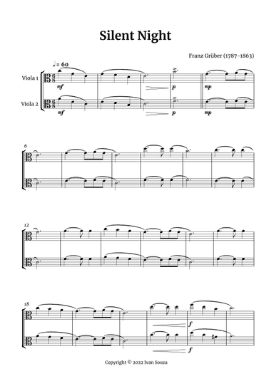 Silent Night (arr. Ivan Souza)