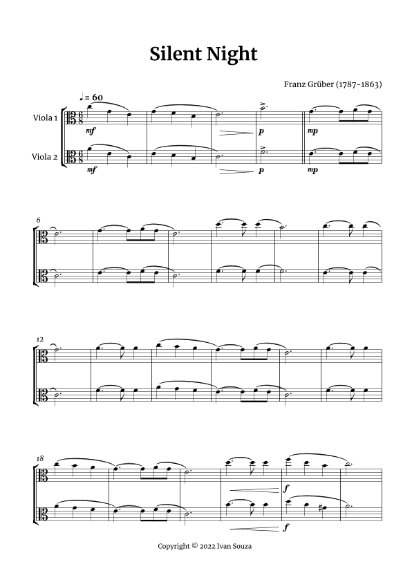 Silent Night (arr. Ivan Souza)