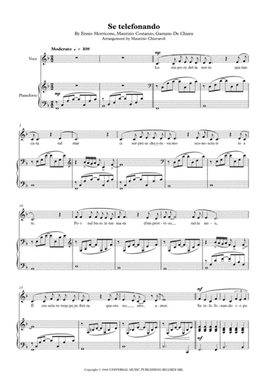 Se Telefonando (arr. Maurizio Chiavaroli)