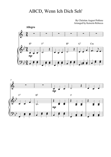 ABCD, Wenn Ich Dich Seh' (arr. Kaiserin Rebecca)