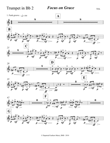 Focus on Grace ... A concerto for jazz saxophone and orchestra (2010) Trumpet 2