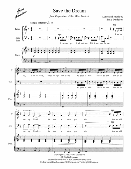 Save the Dream - from Rogue One: A Star Wars Musical - TBB