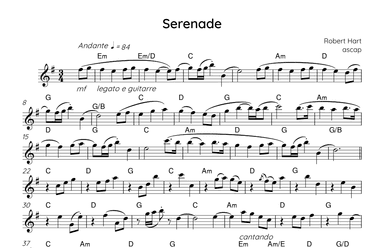 Serenade Lead Sheet