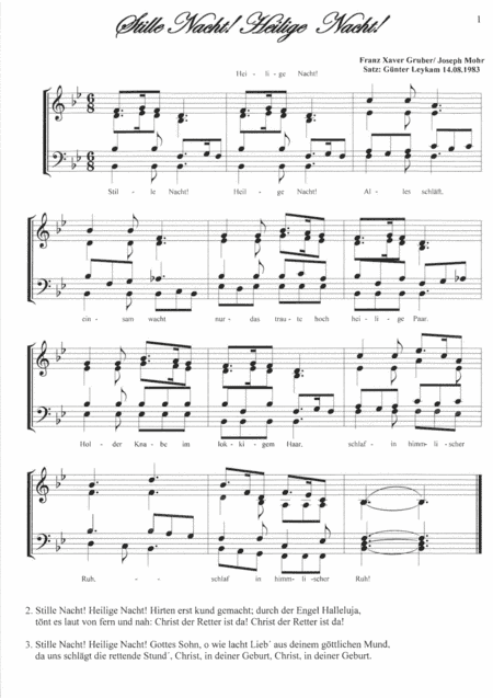 Stille Nacht, heilige Nacht (arr. Guenter Leykam)