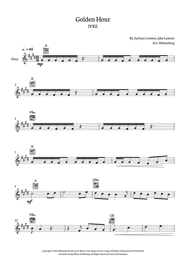 Golden Hour (arr. Heisenberg)