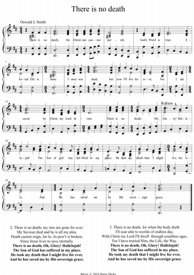 There is no death. A new tune to a wonderful Oswald Smith poem.