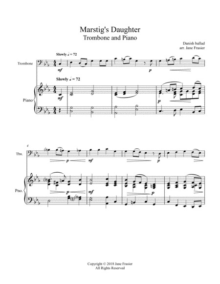 Marstig's Daughter (arr. Jane Frasier)
