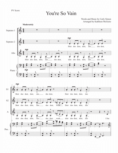 You're So Vain (arr. Kathleen McGuire)