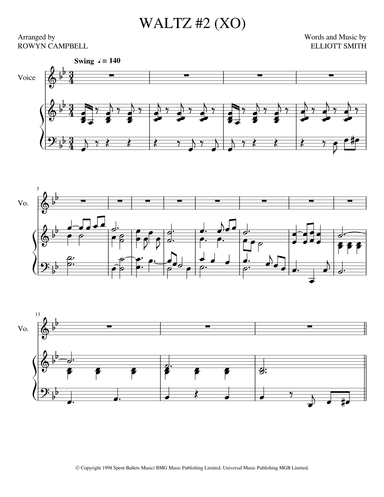 Waltz #2 (xo) (arr. Rowyn Campbell)