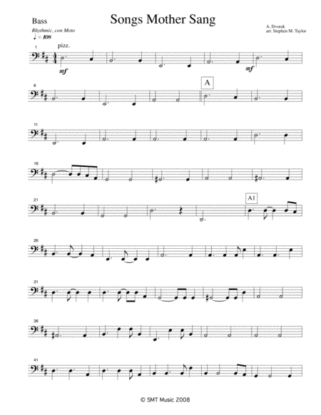 Songs Mother Taught Me (Songs Mother Sang) (arr. Stephen M. Taylor)