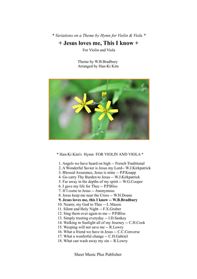 Jesus loves me This I know (For Violin and Viola) (arr. Han-Ki Kim)