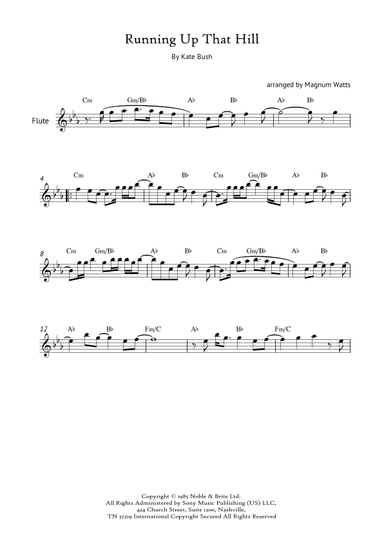 Running Up That Hill (arr. Magnum Watts)