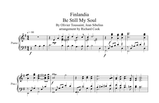 Finlandia (music Only) (arr. Richard Cook)