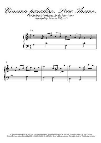 Cinema Paradiso (arr. Ioannis Kalpakis)