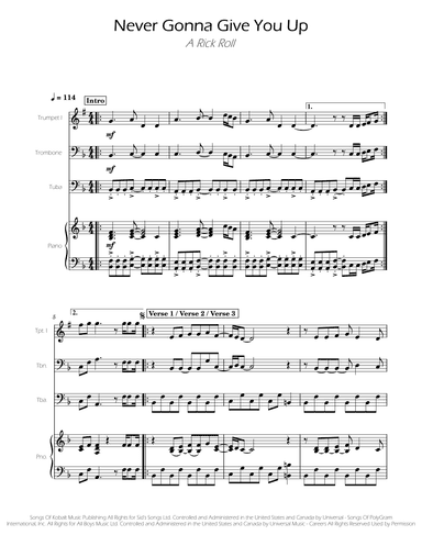 Never Gonna Give You Up (arr. Ygor Nunes)