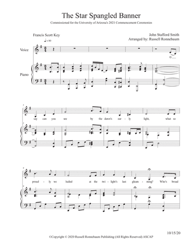 The Star-Spangled Banner (University of Arizona 2021 Version) (arr. Russell Ronnebaum)