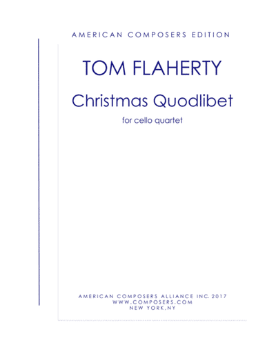 [Flaherty] Christmas Quodlibet (Four Cellos) (arr. Tom Flaherty)