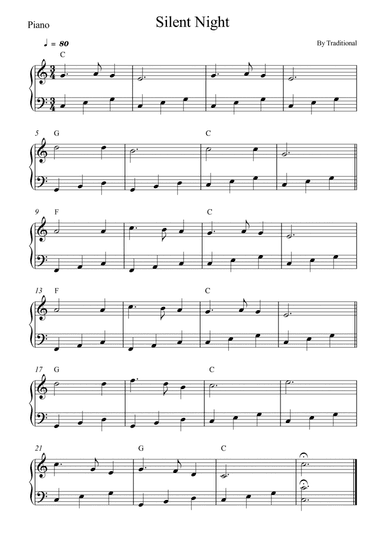 Silent Night - Piano (arr. Wesley S. SIlva)