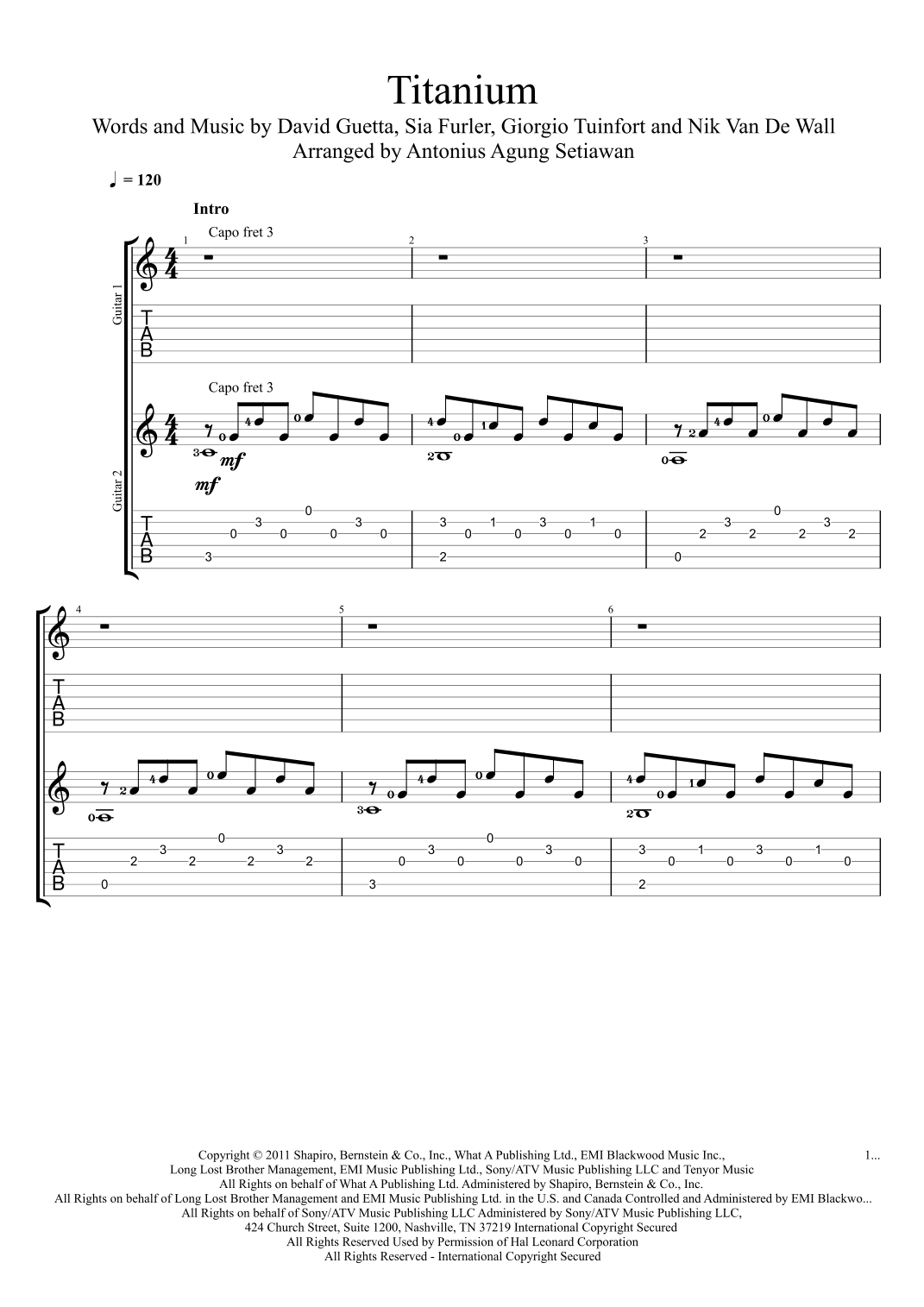 Titanium (arr. Antonius Agung Setiawan)