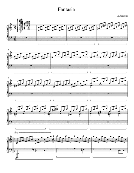 X.Sanctus: Fantasia [Piano Solo]