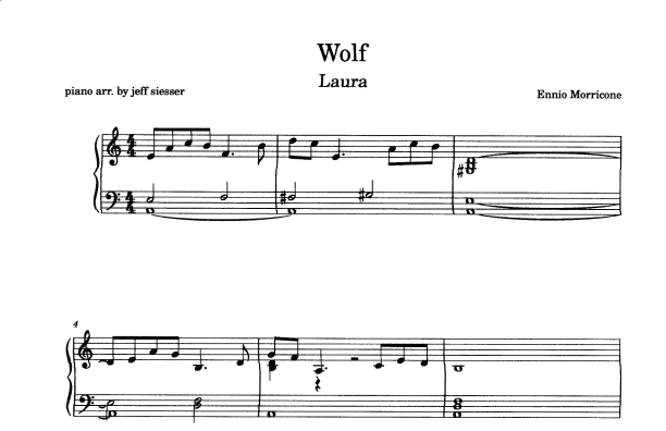 Wolf   (film-incidental Music) (arr. jeff siesser)