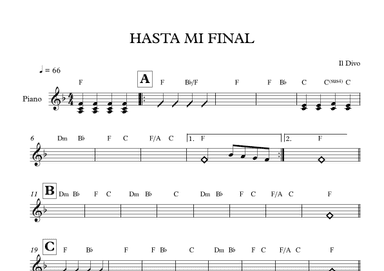 Hasta Mi Final (arr. Mateo Aguilar)