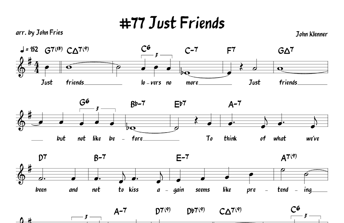 Just Friends (arr. John Fries)