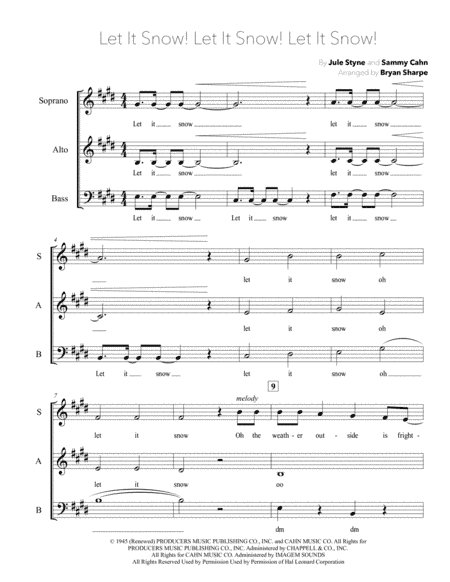 Let It Snow! Let It Snow! Let It Snow! (arr. Bryan Sharpe)