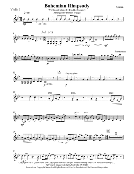 Bohemian Rhapsody (arr. Benton Wedge)