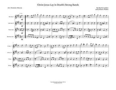Christ Jesus Lay in Death's Strong Bands (arr. Dominic Meccia)
