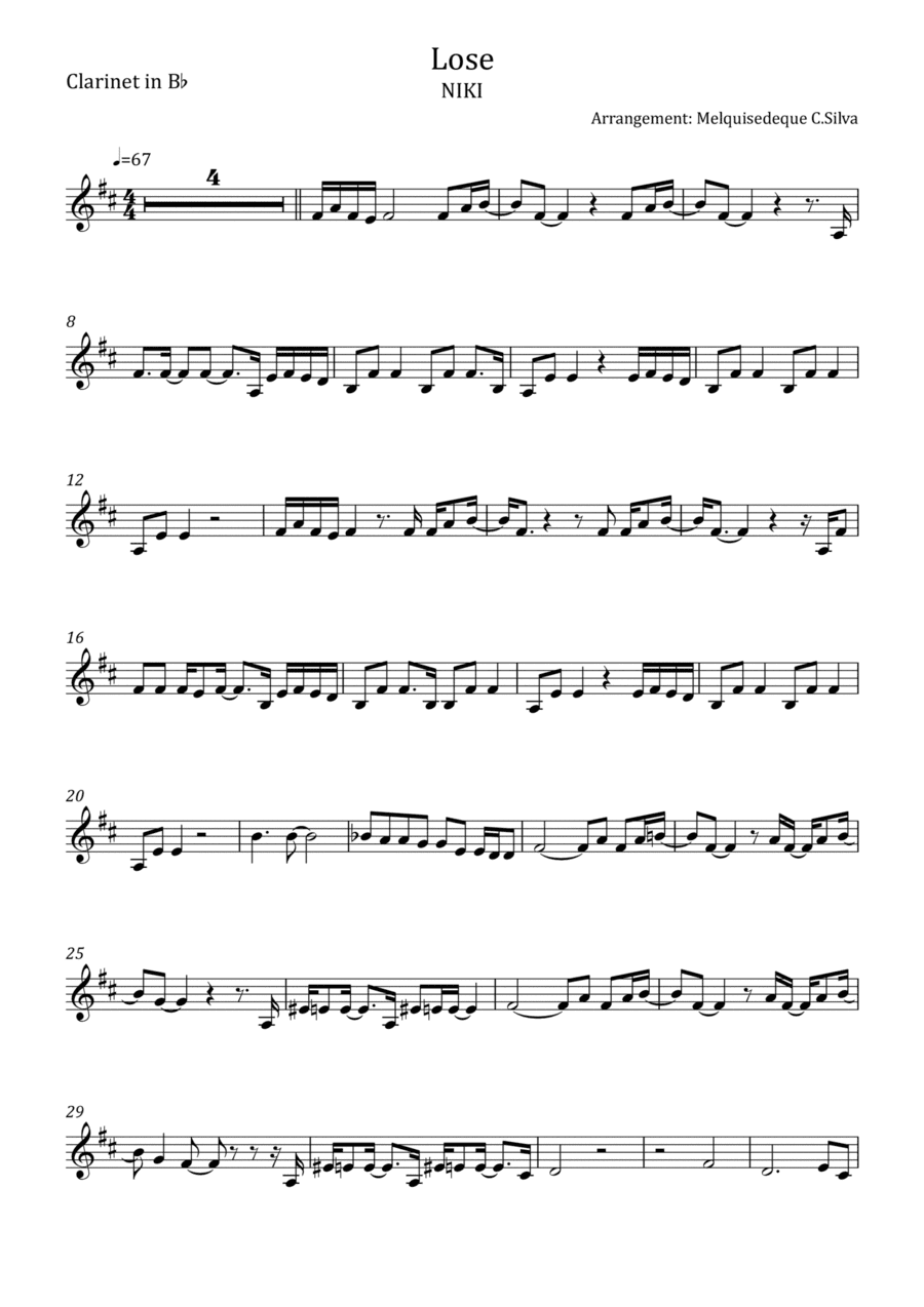 Lose (arr. Melquisedeque C.Silva)