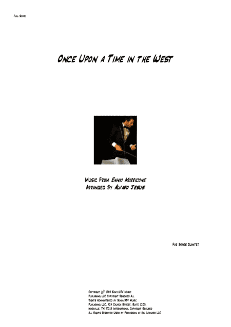 Once Upon A Time In The West from the Paramount Picture ONCE UPON A TIME IN THE WEST (arr. Álvaro Jesus)