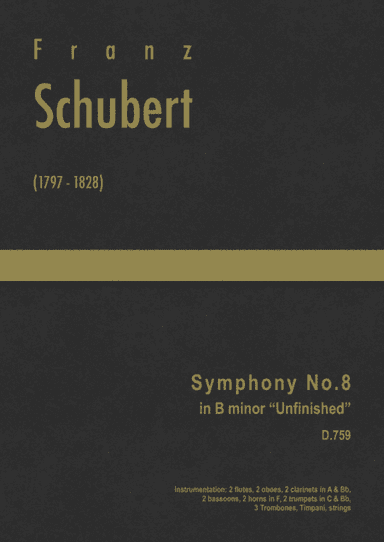 Schubert - Symphony No.8 in B minor "Unfinished" ; D.759 (arr. J.G. Cucó Barber)