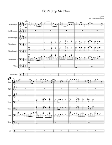 Don't Stop Me Now (arr. Leonardas Butkus)