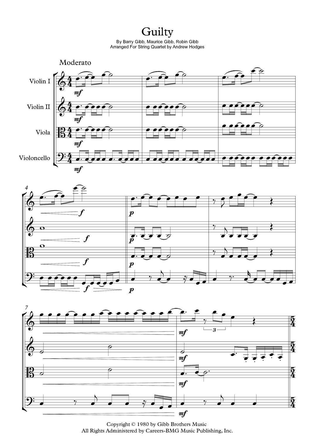 Guilty (arr. Andrew Hodges)