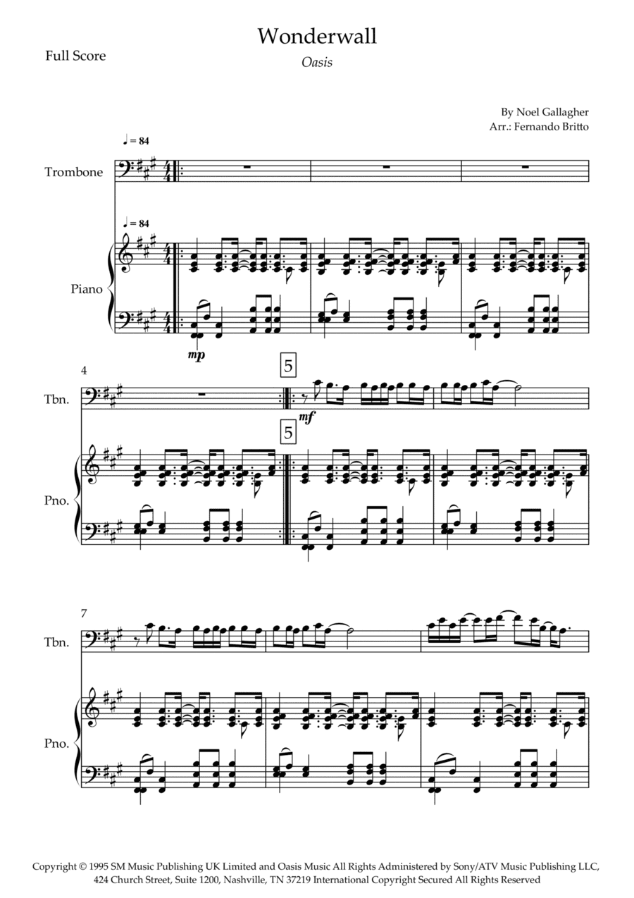 Wonderwall (arr. Fernando Britto)