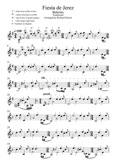 Fiesta de Jerez Bulerías (arr. Richard Hirsch)