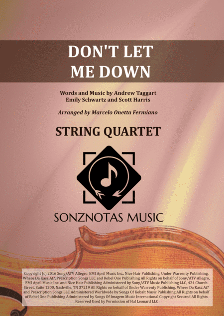 Don't Let Me Down (arr. Marcelo Onetta Fermiano)