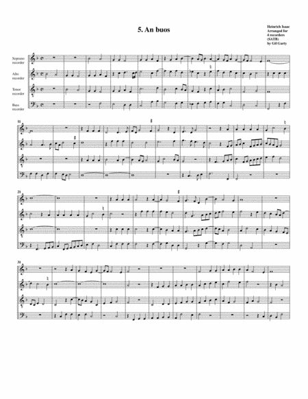 5. An buos (arrangement for 4 recorders) (arr. Gil Garty)