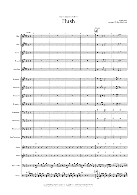 Hush (arr. Daryl McKenzie)