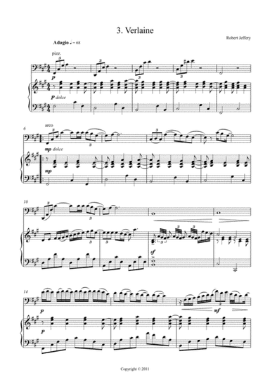 Verlaine - for cello and piano