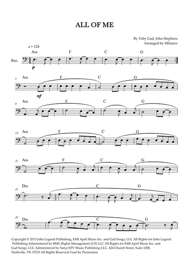 All Of Me (arr. Milanov)