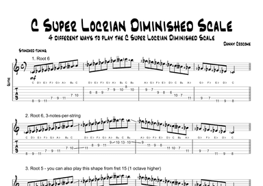 C Super Locrian Diminished Scale (4 Ways to Play)