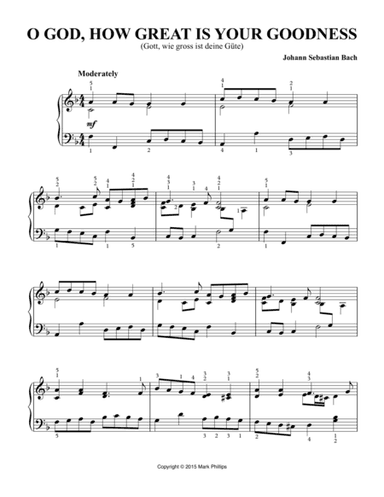 O God, How Great Is Your Goodness (Gott, wie gross ist deine Güte) (arr. Mark Phillips)