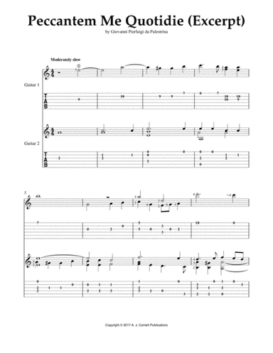 Peccantem me quotidie (Excerpt) (arr. Mark Phillips)