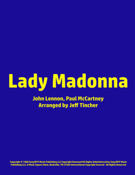 Lady Madonna (arr. Jeff Tincher)