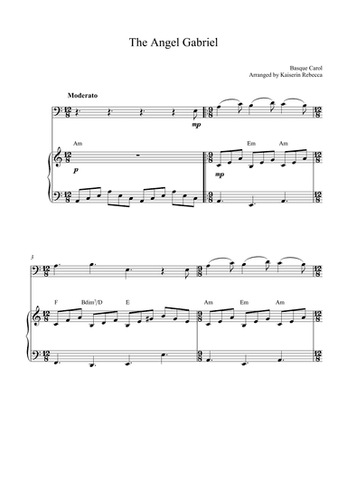 The Angel Gabriel (arr. Kaiserin Rebecca)