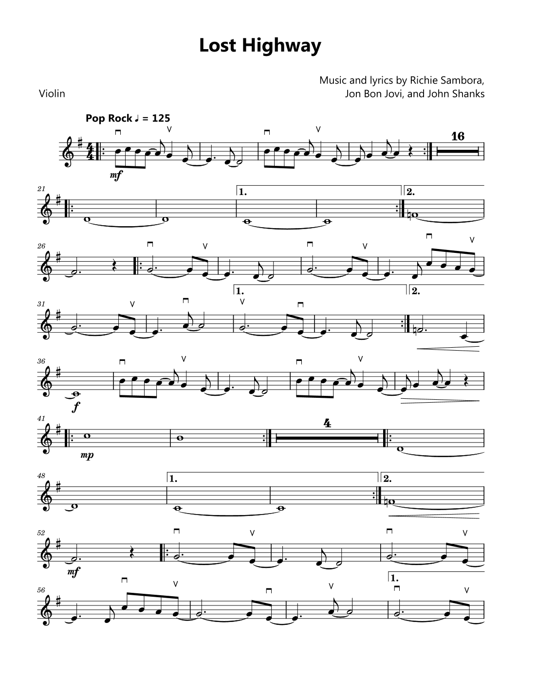 Lost Highway (arr. David Lartey)