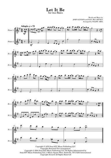 Let It Be (arr. Felipe Abel)