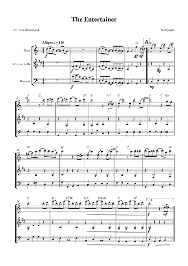 The Entertainer (arr. Tom Drummond)
